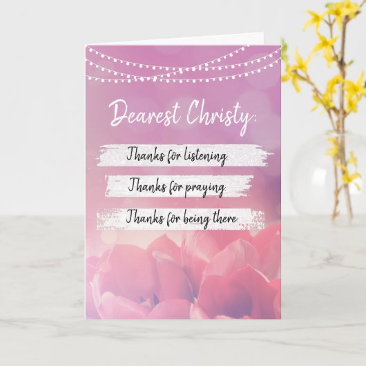 最も感謝してい信頼できる友人であるために カード (黄色い花)