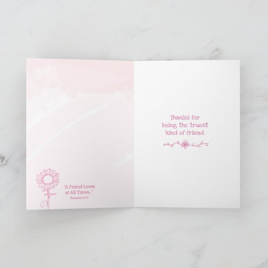 最も感謝してい信頼できる種類の友人カードである為に カード (内部)