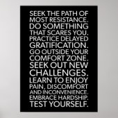 最も抵抗する道やる気を起こさせる- ポスター (正面)