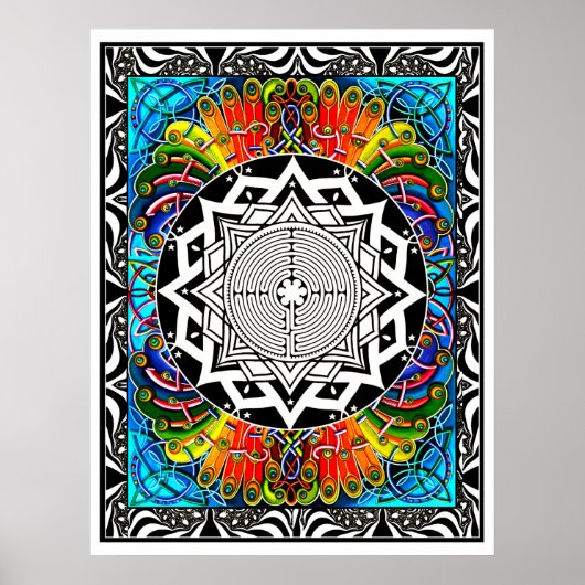 最も抵抗の少ない道を迷路にする ポスター (正面)