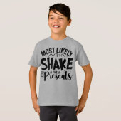 最も揺れやすいプレゼント Tシャツ (正面フル)