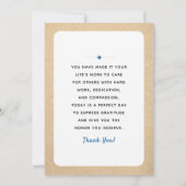 最も明るい医最高の師は当然の値を受け感謝している カード (裏面)