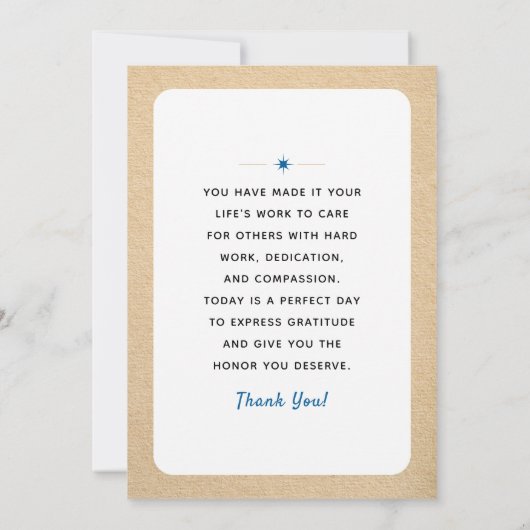 最も明るい医最高の師は当然の値を受け感謝している カード (裏面)