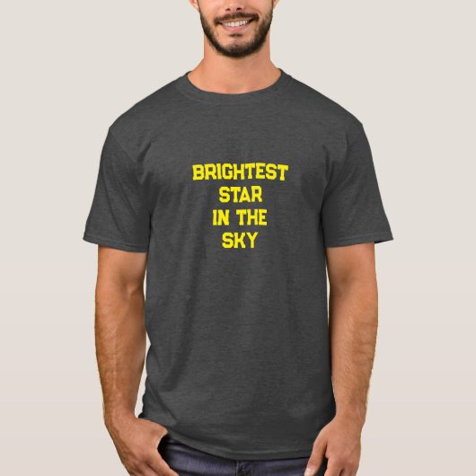 最も明るい星のグラフィックTシャツ メンズ Tシャツ (正面)