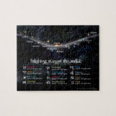 最も明るい星の〔占星術の〕十二宮図パズル ジグソーパズル (横)