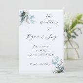 最も明るい青色の結婚式招待状 招待状 (スタンド正面)