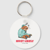 最も昼寝を取る キーホルダー (正面)