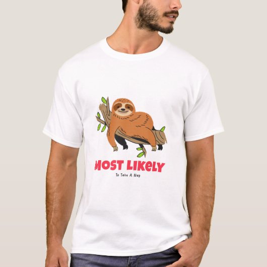 最も昼寝を取る Tシャツ (正面)