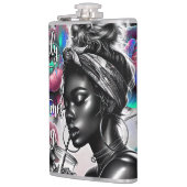 最も時間の甘いサッシメラニンの女の子ボス おもしろい フラスク (左)