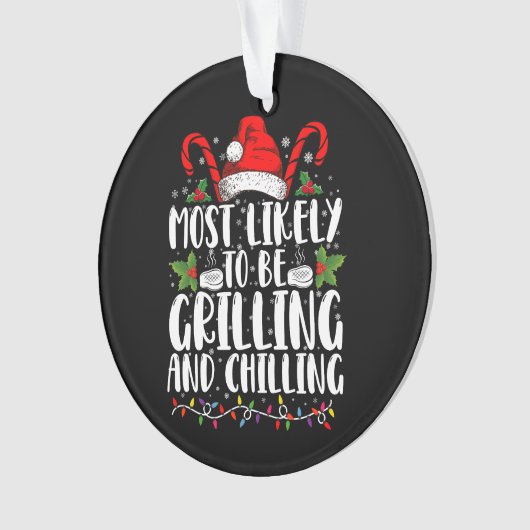 最も暑いクリスマスに焼けて冷やしている可能性がある オーナメント (正面)