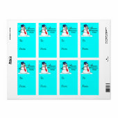 最も暖かいクリスマスウィッシュズギフトラベル ラベル (フルシート)