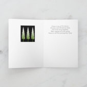 最も暖かい思いの鹿のクリスマスカード シーズンカード (内部)