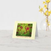 最も暖かい思考にあなたのway~を送ります カード (黄色い花)