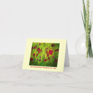 最も暖かい思考にあなたのway~を送ります カード