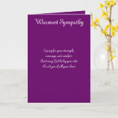 最も暖かい悔やみや弔慰グリーティングカード カード (黄色い花)