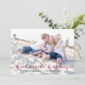 最も暖かい願い|の休日の写真カード シーズンカード (スタンド正面)