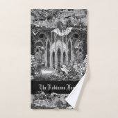 最も暗いゴシック様式のヴァンパイア地下墓地こうもりゴシック バスタオルセット (ハンドタオル)