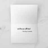 最も暗い夜がグリーティングカードを終了 カード (内部)