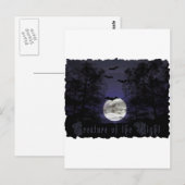 最も暗い夜の生き物 ポストカード (正面/裏面)