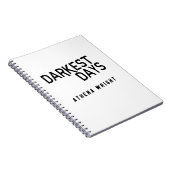 最も暗い日: Athena Wright Notebook White ノートブック (右側)