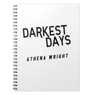 最も暗い日: Athena Wright Notebook White ノートブック