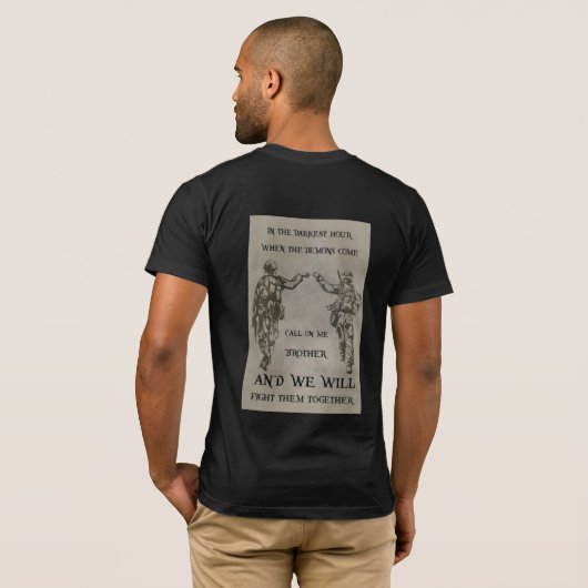 最も暗い時に Tシャツ (裏面フル)