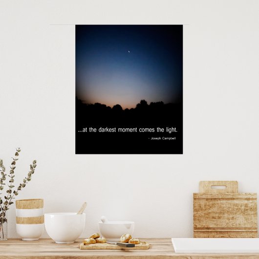 最も暗い瞬間来に光が ポスター (キッチン)
