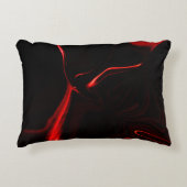 最も暗い赤い基金の赤い曲線または起伏 アクセントクッション (正面)