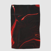 最も暗い赤い基金の赤い曲線または起伏 ゴルフタオル (正面)