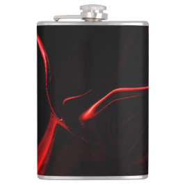 最も暗い赤い基金の赤い曲線または起伏 フラスク