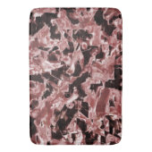 最も暗い赤の上に浮いている銅または岩のブレード バスマット (正面縦)