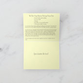 最も最高ので容易なバナナプディングレシピのメッセージカード カード (内部)