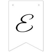 最も最高ので幸せなeidのmubarkのシックな花の白黒 バンティングフラッグ (第3の旗)