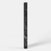 最も最高ので黒い大理石 iPhoneケース (右側面)