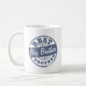 最も最高のなお兄さん-ゴム印の効果- コーヒーマグカップ (左)