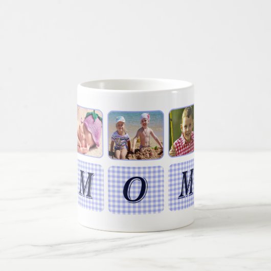 最も最高のなお母さんのカスタムな写真のコラージュ コーヒーマグカップ (中央)