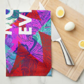 最も最高のなお母さんのカラフルな花の母の日のギフト キッチンタオル (四つ折り)