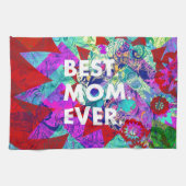 最も最高のなお母さんのカラフルな花の母の日のギフト キッチンタオル (横)