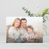 最も最高のなお母さんの写真の母の日 カード (スタンド正面)