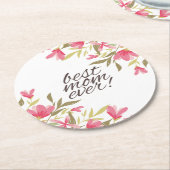 最も最高のなお母さんの母の日|のコースター ラウンドペーパーコースター (アングル)