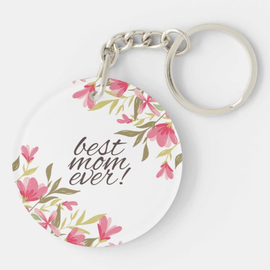 最も最高のなお母さんの母の日| Keychain キーホルダー (裏面)