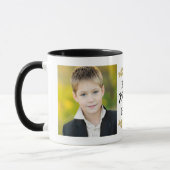 最も最高のなお母さんの金ゴールドの花のカスタムの写真 マグカップ (左)