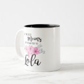 最も最高のなお母さんはLolaに促進されて得ます ツートーンマグカップ (正面左)