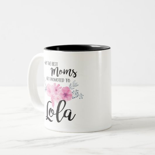 最も最高のなお母さんはLolaに促進されて得ます ツートーンマグカップ (正面左)