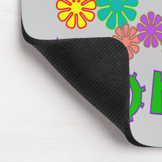 "最も最高のなお母さん"のレトロによっては母の日のギフトが開花します マウスパッド (コーナー)