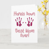 最も最高のなお母さん カード (黄色い花)