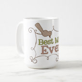 最も最高のなお母さん コーヒーマグカップ (正面左)