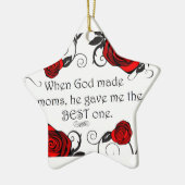 最も最高のなお母さん セラミックオーナメント (左)