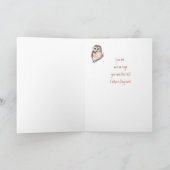 最も最高のなお父さんの父の日のカスタムで賢いフクロウのユーモア カード (内部)