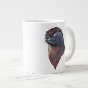 最も最高のなカワウソのジャンボマグ ジャンボコーヒーマグカップ